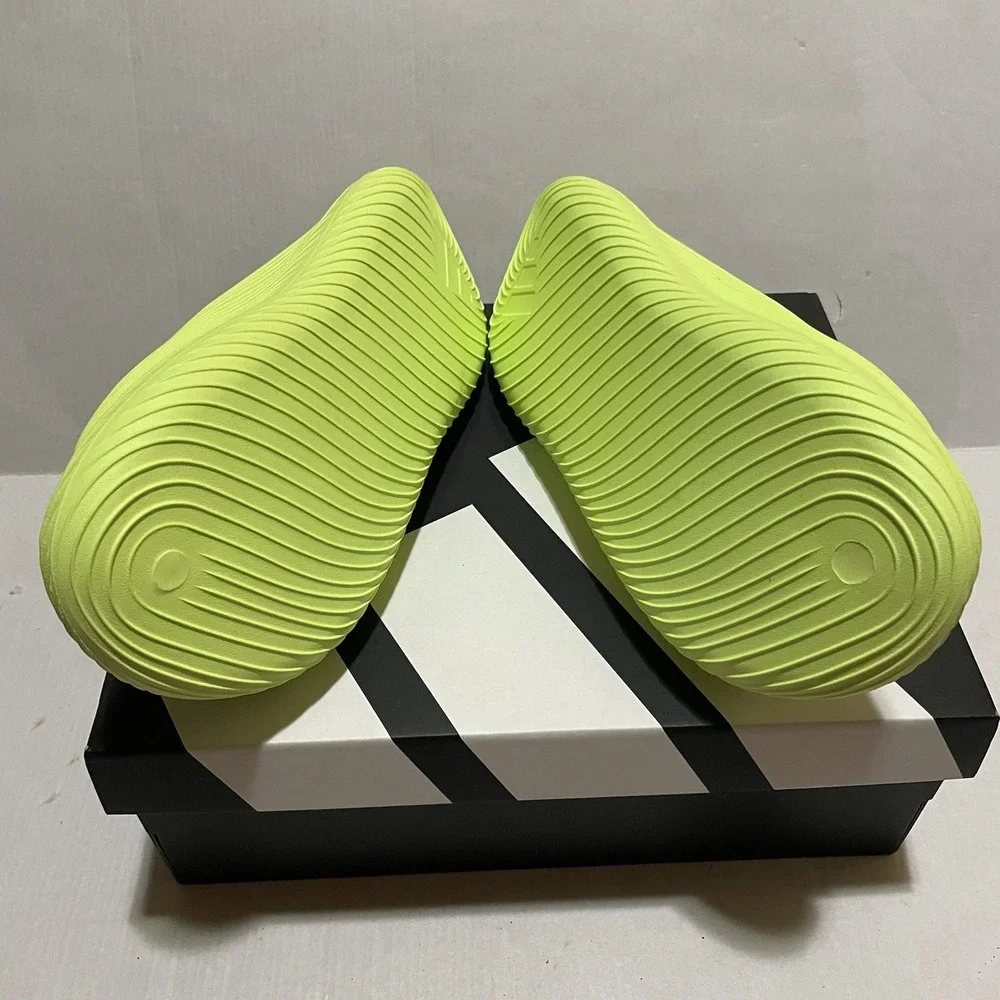 Adidas Pure Chill Slides Mens Size 8 Neon Lime Green Slip On Sandals KH6736 NEW